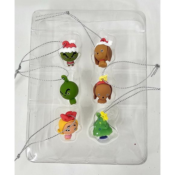 Hallmark The Grinch Set of 6 Mini Christmas Tree Ornaments - Picture 3 of 3